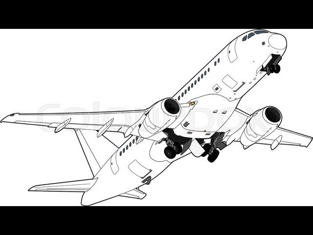 How to draw airplane, Easy sketch pro, Mizy Drawing, drawing aiplane