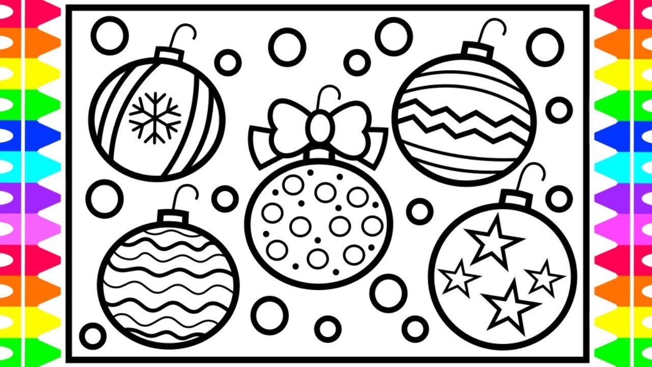 How to Draw Christmas Ornaments Step by Step for Kids| Christmas