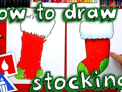 How To Draw Christmas Stocking