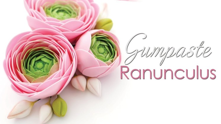 How to make a Gumpaste Ranunculus Flower Tutorial