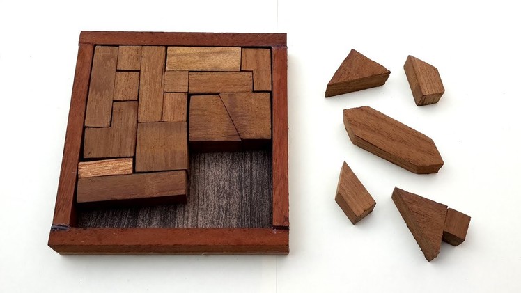 How to Make a Wooden Puzzle with Difficult Design - DIY