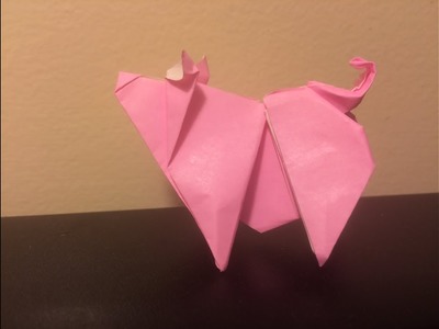How to make an origami pig