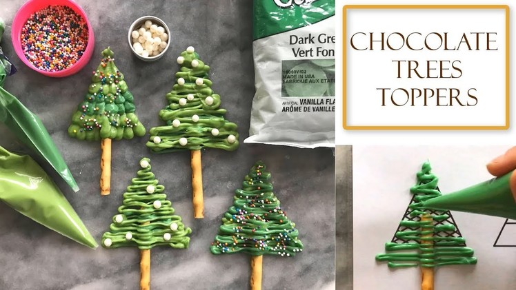 How to Make Chocolate Christmas Tree Decorations | Simple & Easy