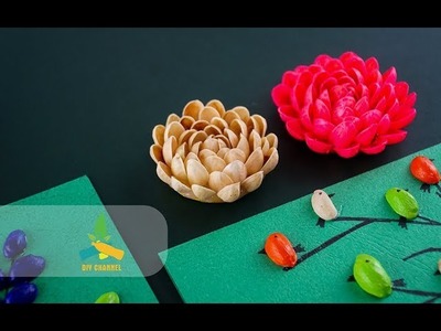 How to make flower from Pistachio Shells  | DIY Tutorial
