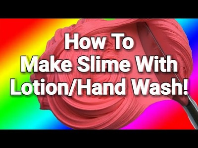How To Make Slime 2 Ingredients without glue, borax, face mask, lense solution, PVA, shaving cream!