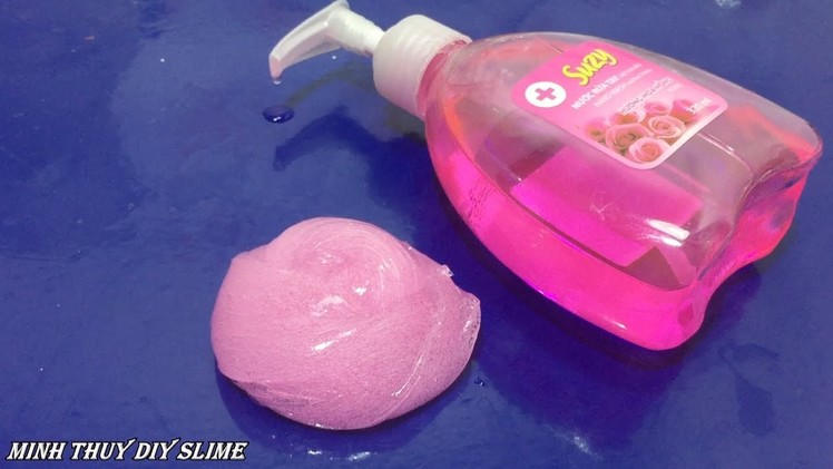 How to Make Slime  Hand Soap,Hand Soap and Salt Slime, No Glue, No Borax
