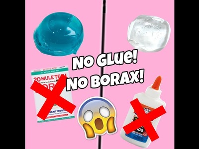How To Make Slime With No Glue!   No Borax!  Face mask Slime