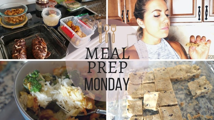 MEAL PREP MONDAY: DIY Healthy Protein Bars, Candied Sweet Potatoes & Pork Tacos!