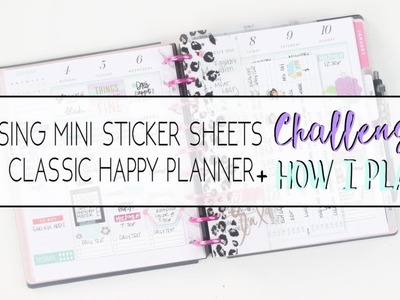 MINI Sticker Sheets In CLASSIC Happy Planner Challenge + How I Plan 12.4-12.10 | At Home With Quita