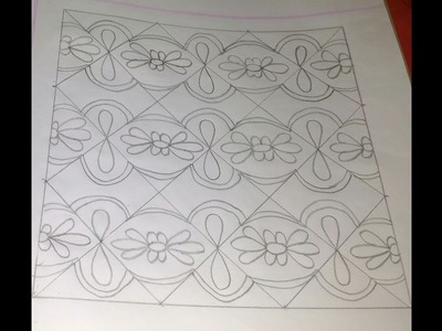 Nakshi kantha design tutorial-37.Hand embroidery design.