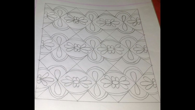 Nakshi kantha design tutorial-37.Hand embroidery design.