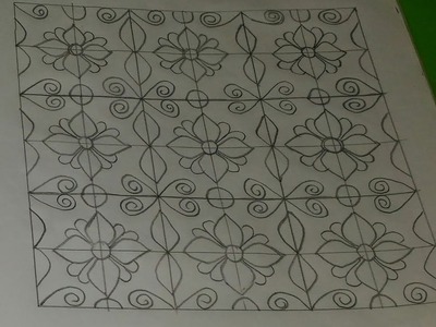 Nakshi Kantha design tutorial for beginners _19.নকশী কাঁথা নকশা.Hand embroidery quilt design