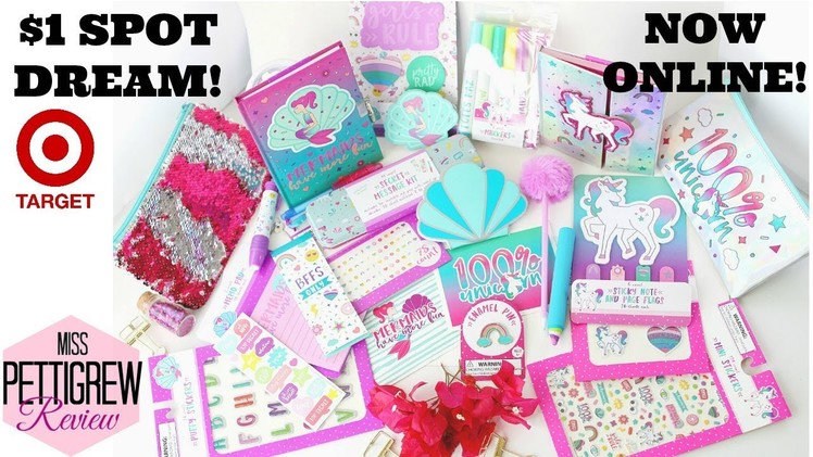 NEW ONLINE Target Dollar Spot Unicorn & Mermaid Stationery Planner Kits!
