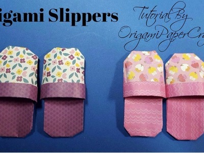 Origami Slippers (Đôi Dép ) Tutorial By OrigamiPaperCraft