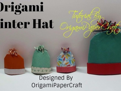 Origami Winter Hat. Knitted Hat ( Nón Len ) Designed By OrigamiPaperCraft