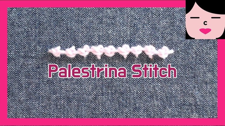 Palestrina stitch hand embroidery tutorial