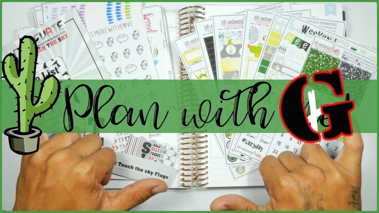 Plan with "G" ((Rated PG13)) in an Erin Condren Life Planner | Hubs films a PWM!