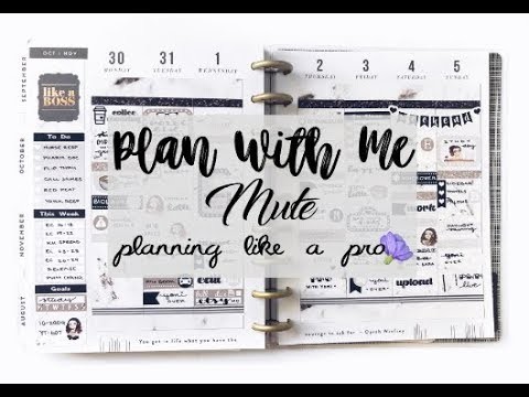 Plan With Me + GIVEAWAY | Mute | Planning Like A Pro | Happy Planner