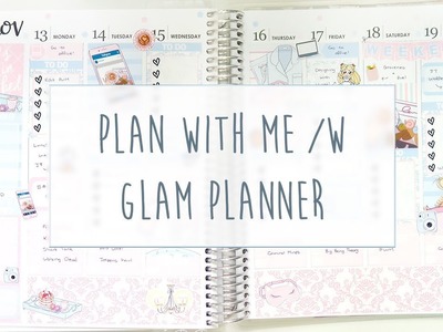 Plan with Me in my Erin Condren Life Planner.w Glam Planner