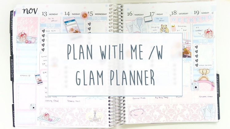 Plan with Me in my Erin Condren Life Planner.w Glam Planner