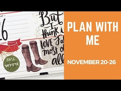 Plan with Me- Mini Happy Planner- November 20-26