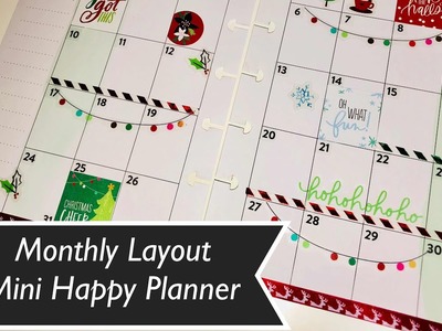 Plan With Me- Monthly Layout- Mini Happy Planner