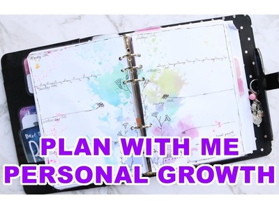 Plan With Me | Personal Growth (A5 Kikki.K Planner)