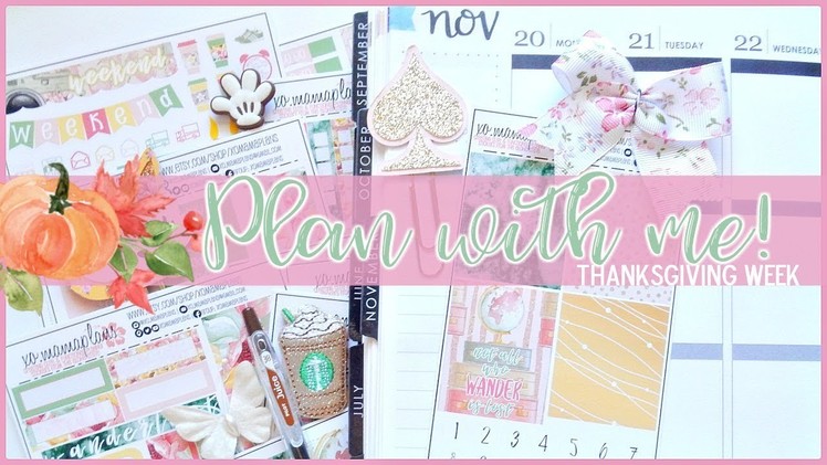 Plan with Me! Thanksgiving Week in my Erin Condren Life Planner