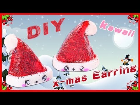 Playdough Mini Christmas Hat Earring For Merry Christmas! DIY |SunnyD Toys & Playdoh