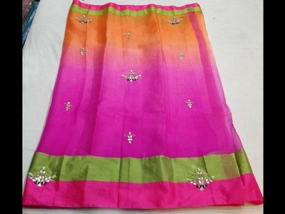 Rajasthani Hand Work Chiffon Saree Designs || Latest design sarees new collection