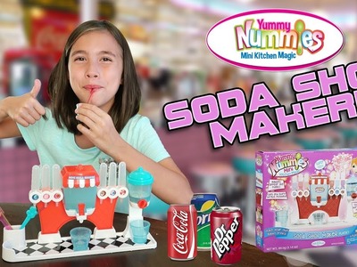 SODA SHOP MAKER!!! DIY Mini Sodas! Yummy Nummies Mini Kitchen Magic