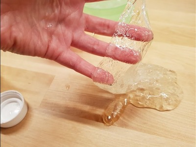 Test DIY slime transparent CRYSTAL SLIME ????