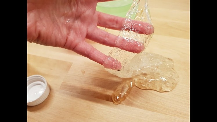 Test DIY slime transparent CRYSTAL SLIME ????
