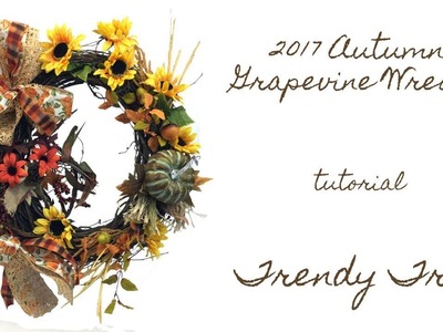 2017 Autumn Grapevine Wreath Facebook Live Re-Cap