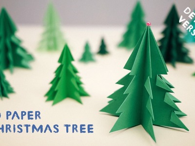 3D Paper Christmas Tree - [Detailed Version]