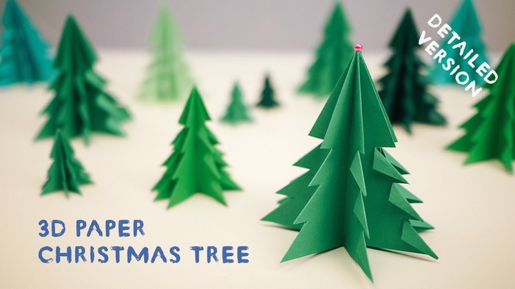 3D Paper Christmas Tree - [Detailed Version]