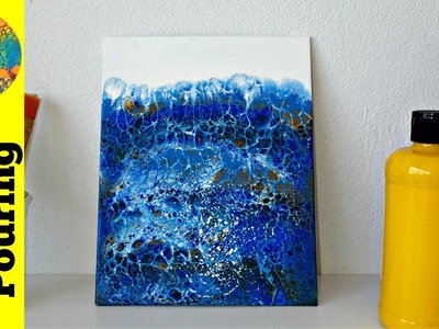 (5) Another blue swipe painting