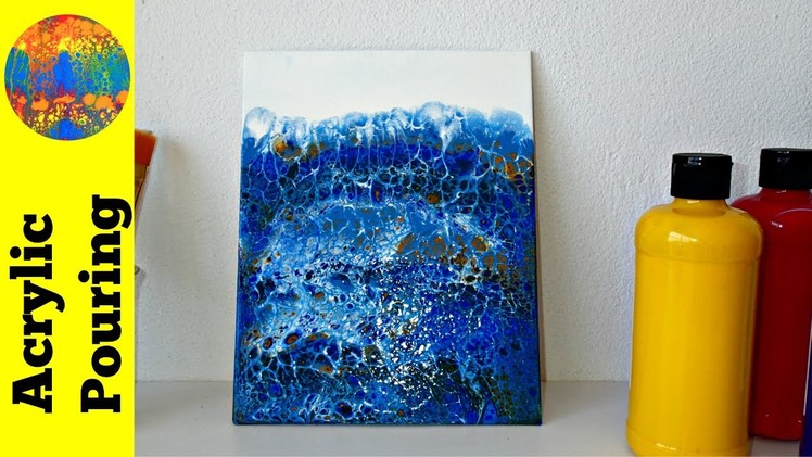 (5) Another blue swipe painting