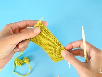 5 ways to make neat side edges in knitting