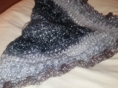 A sneak peek at The Lost in Time Shawl.