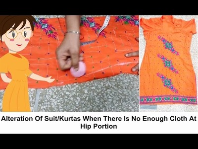 Alteration Of Suit.Kurtas When There Is No Enough Cloth At Hip Portion - Tailoring With Usha