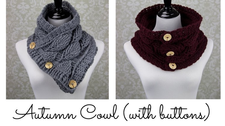 Autumn Leaf Cowl (with buttons)