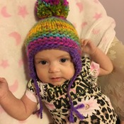 Baby pompom hat