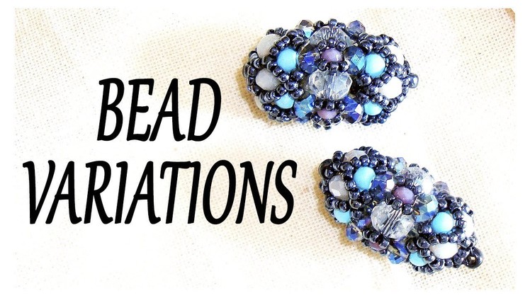 Bead Variations :) Shiny beaded component for earrings or bracelets - DIY beads jewelry