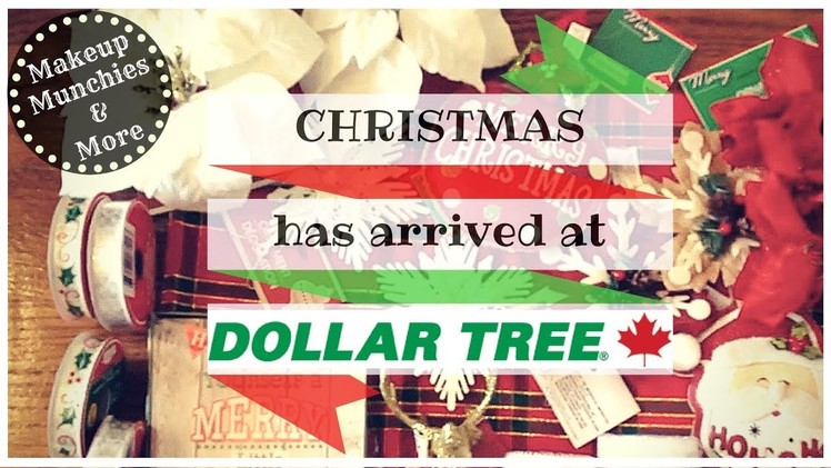 Big DOLLAR TREE Haul October 2017 ❄️???????? Christmas ornaments & DIY supplies | Canadian Dollar Tree