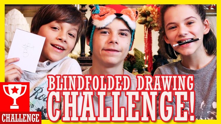 BLINDFOLDED DRAWING CHALLENGE!! CHRISTMAS EDITION!  |  KITTIESMAMA
