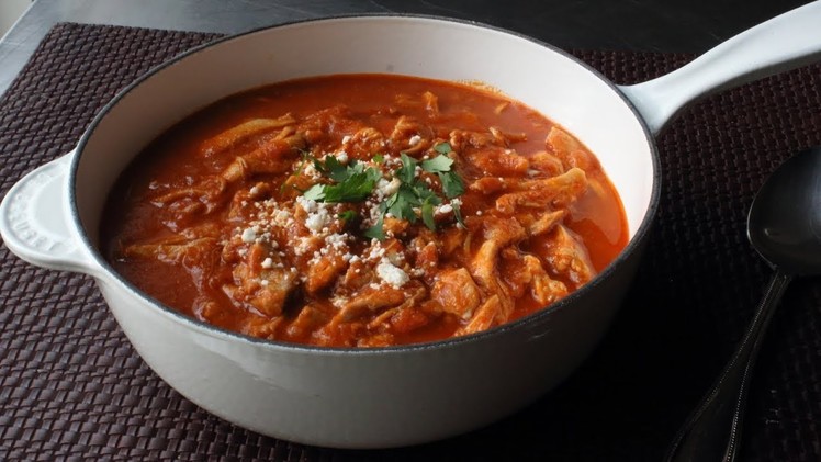 Chicken Tinga Recipe- Spicy Mexican-Style Stewed Chicken in Chipotle Sauce