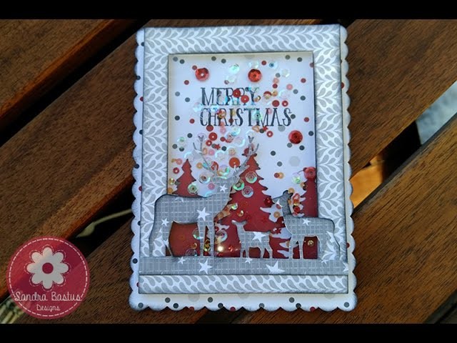 Christmas shaker card for Marta