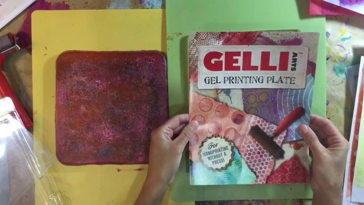 Comparing my homemade Gelli Plate with the Gelli Arts Gelli Plate