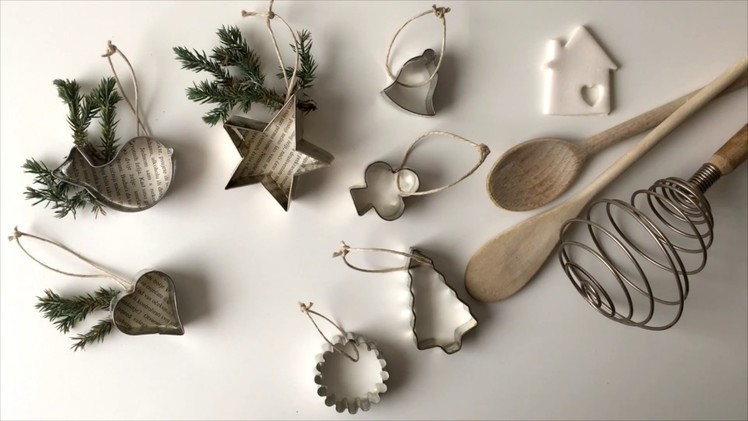 Cookie cutter Christmas ornaments